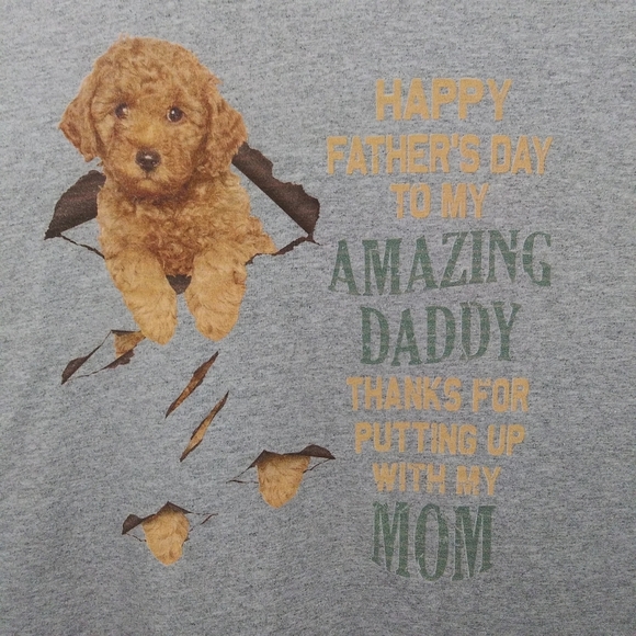 Thanks for putting up with Mom - Happy Father's Day - Sz XL - Picture 1 of 6